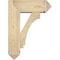 Ekena Millwork Imperial Arts and Crafts Rough Sawn Bracket w/ Offset Brace, Douglas Fir, 8"W x 22"D x 30"H BKT0806X22X30IMP03RDF - alternate 4